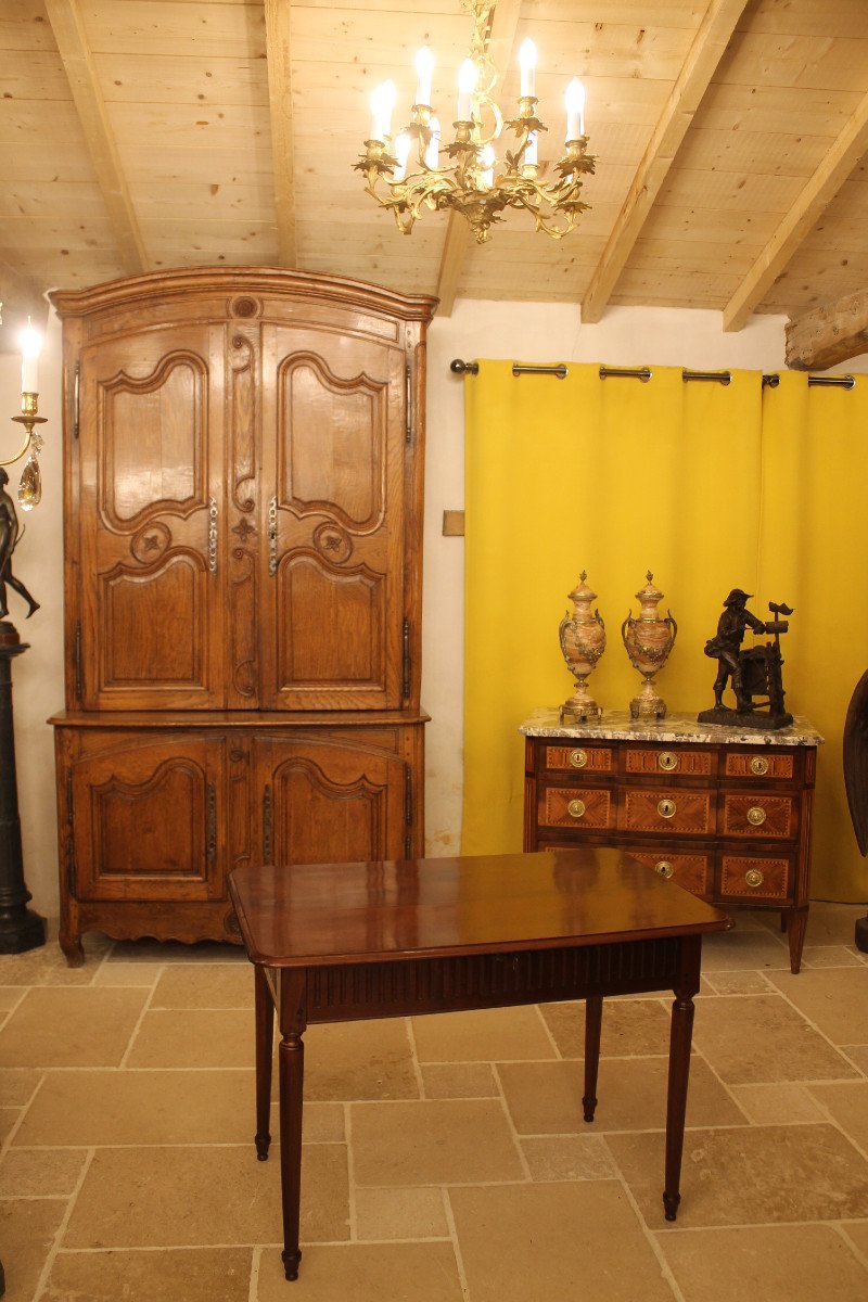 Solid Mahogany Office Table, Bordeaux, Louis XVI Period-photo-8