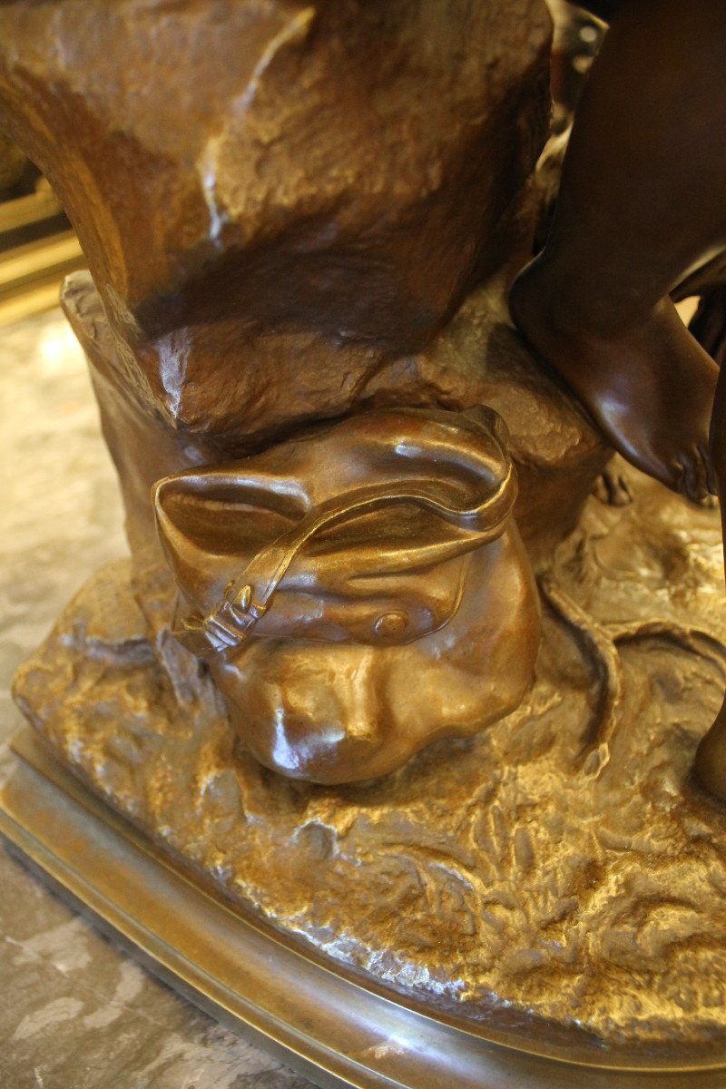 Aizelin Eugène-antoine (1821-1902) Berger Sculpteur-photo-2