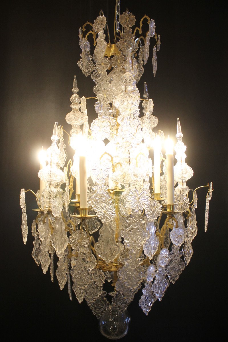 Large Church Chandelier With 9 Lights, 19th Century Period-photo-2