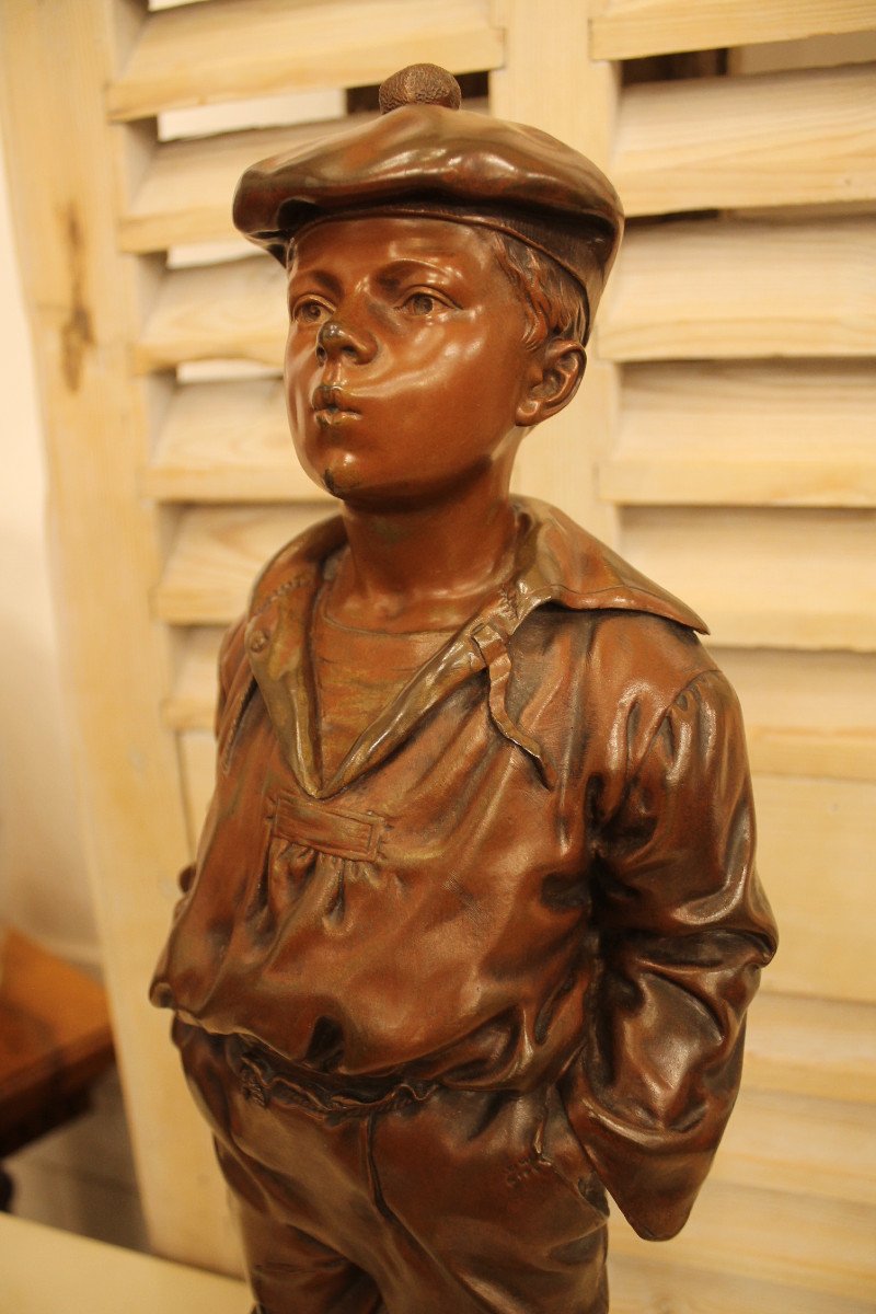 Victor Szczeblewski (1888-1965) - Moss Whistler In Bronze-photo-5