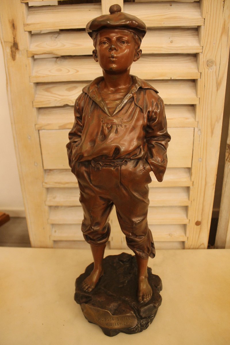 Victor Szczeblewski (1888-1965) - Moss Whistler In Bronze