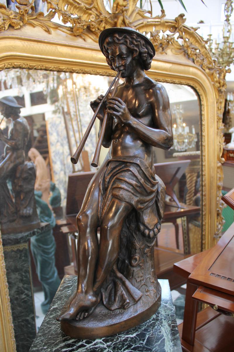 Player Flute From Double Bronze From Coinchon