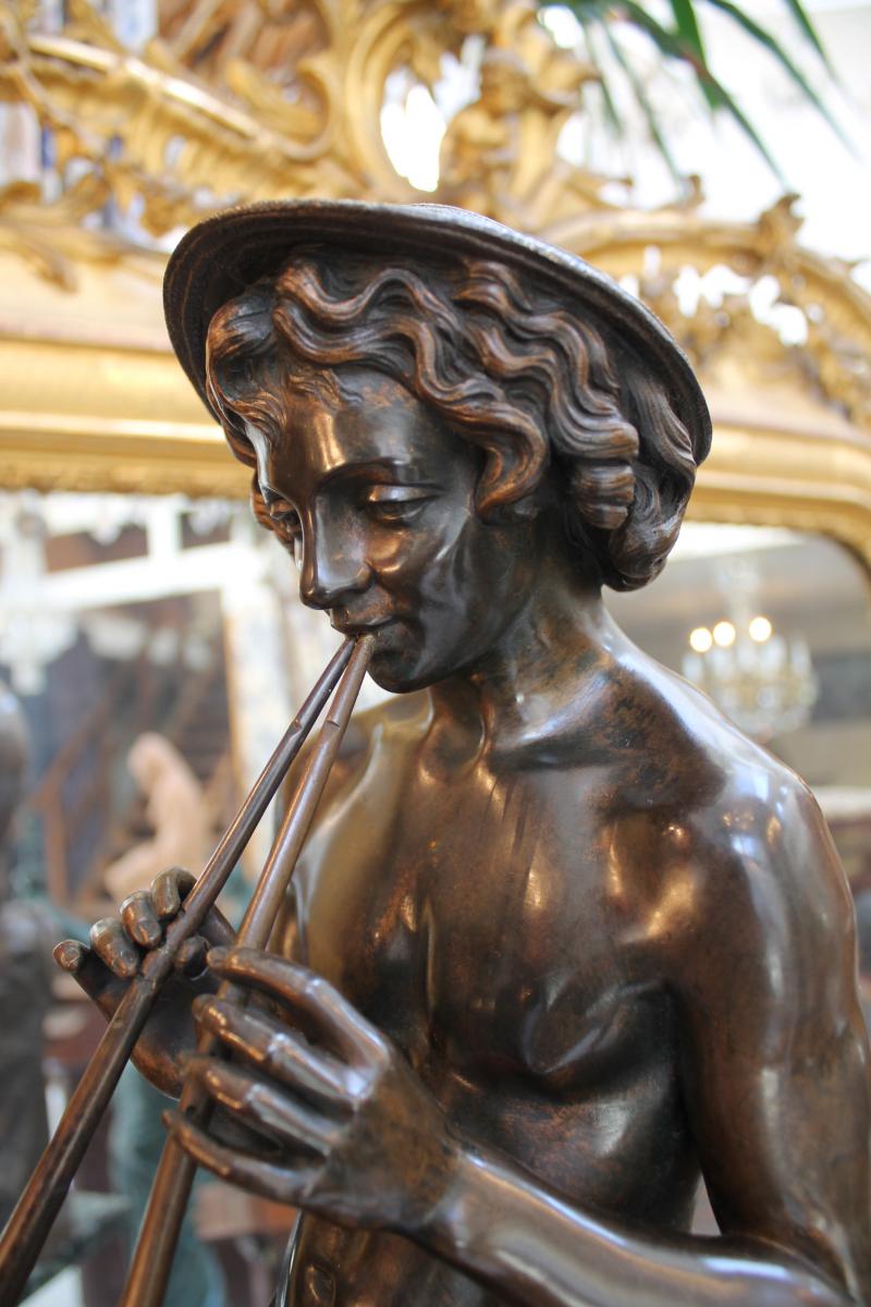 Player Flute From Double Bronze From Coinchon-photo-3