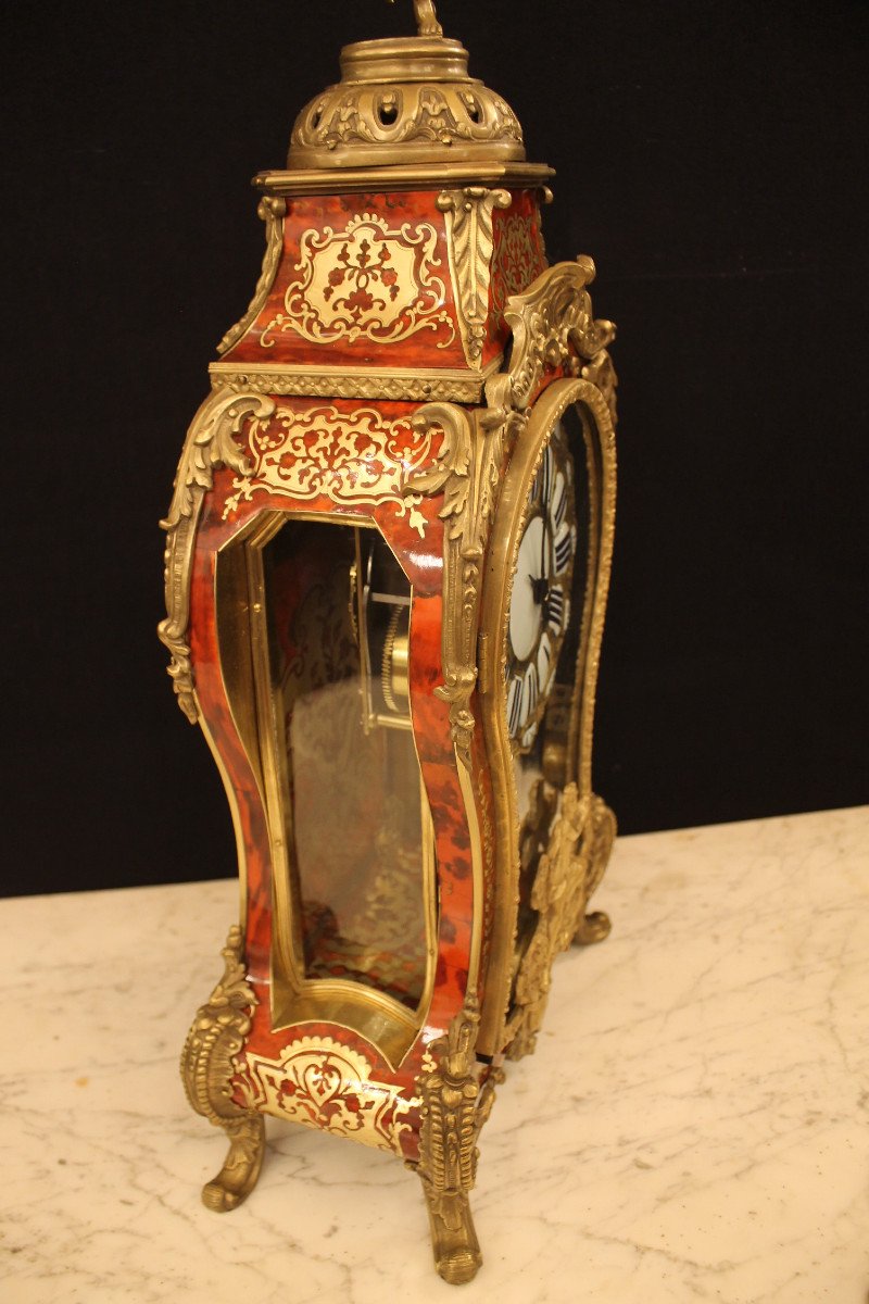 Louis XV Cartel And Console In Boulle Marquetry, A Dubois Stamp-photo-6