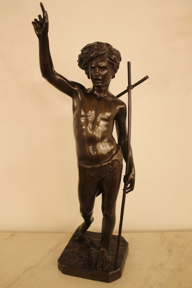 Dubois Paul (1829-1905) - Saint John The Baptist Child-photo-2