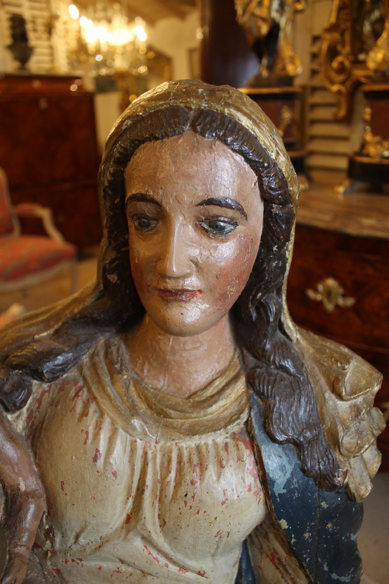 Grande Vierge à l'Enfant, époque XVIIIe-photo-3