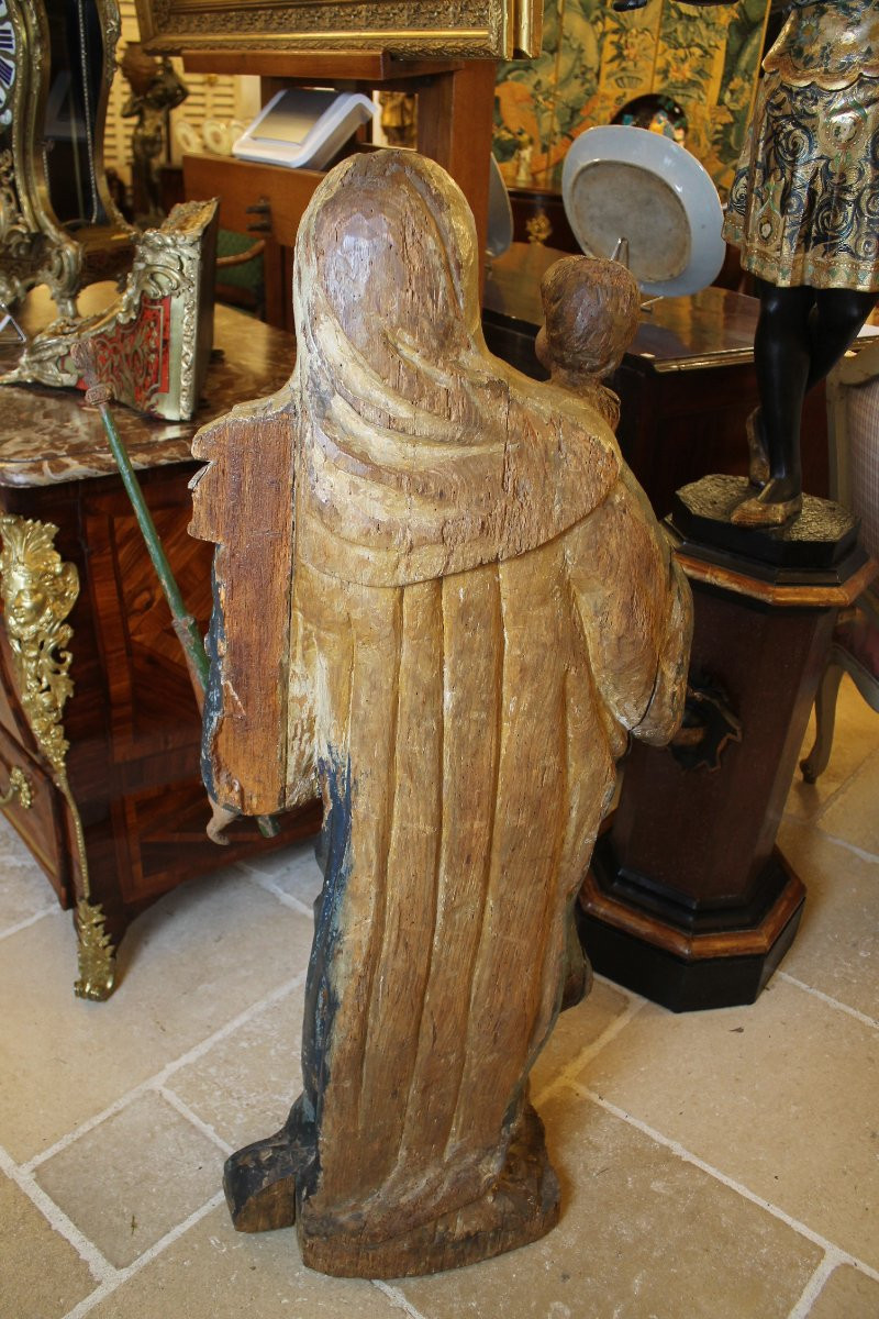 Grande Vierge à l'Enfant, époque XVIIIe-photo-2