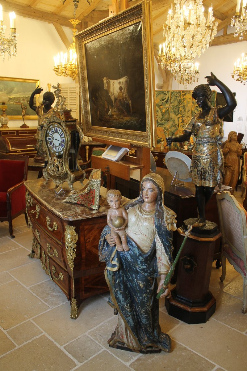 Grande Vierge à l'Enfant, époque XVIIIe-photo-8