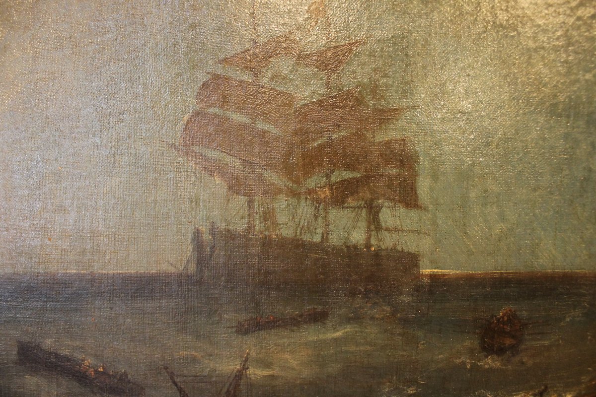 Foneche, André (1851–1942) – Shipwreck Scene-photo-1