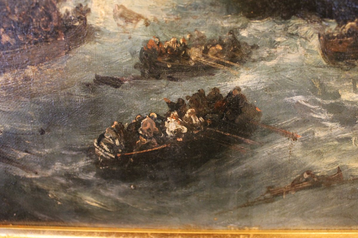 Foneche, André (1851–1942) – Shipwreck Scene-photo-4