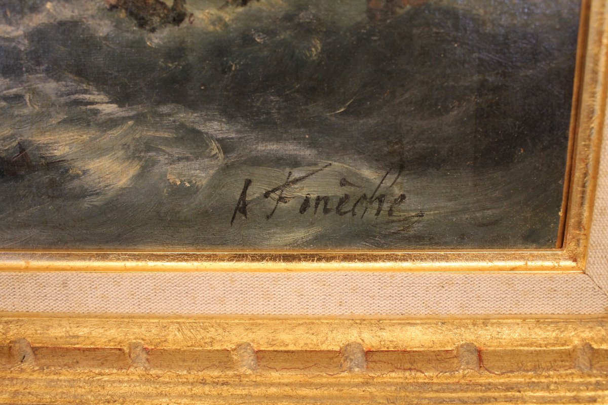 Foneche, André (1851–1942) – Shipwreck Scene-photo-5