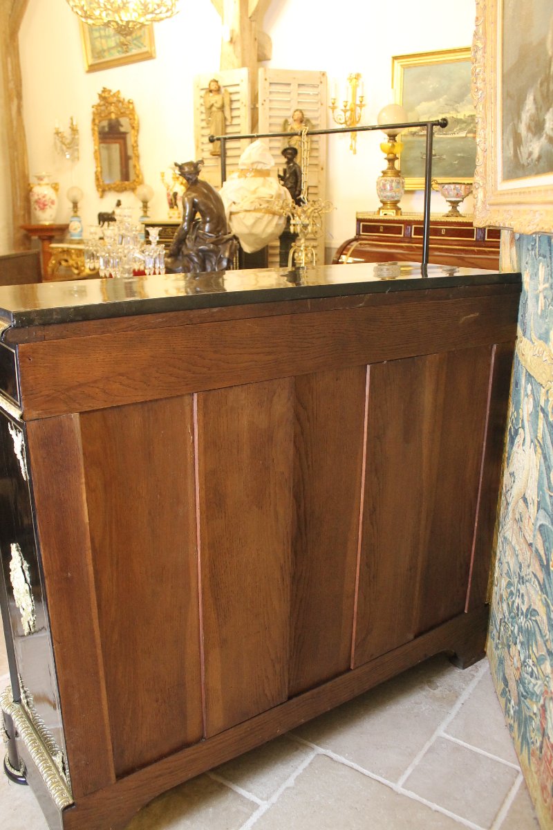 Counter-height Cabinet With Boulle Marquetry, Napoleon III Period-photo-7