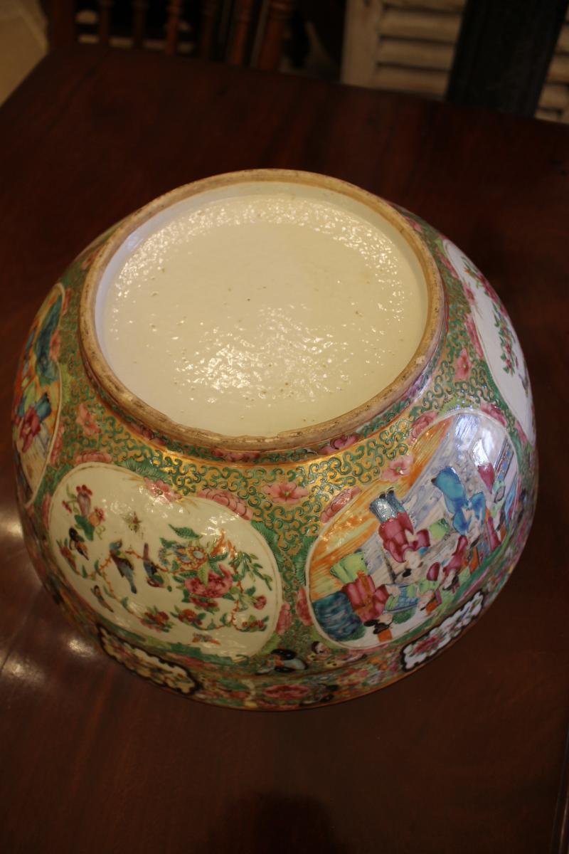 Important Canton Porcelain Cup XIXth Century-photo-3