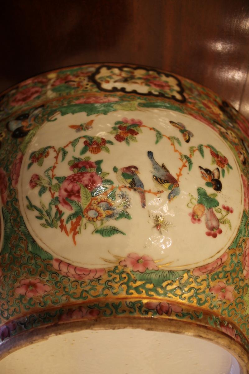 Important Canton Porcelain Cup XIXth Century-photo-5