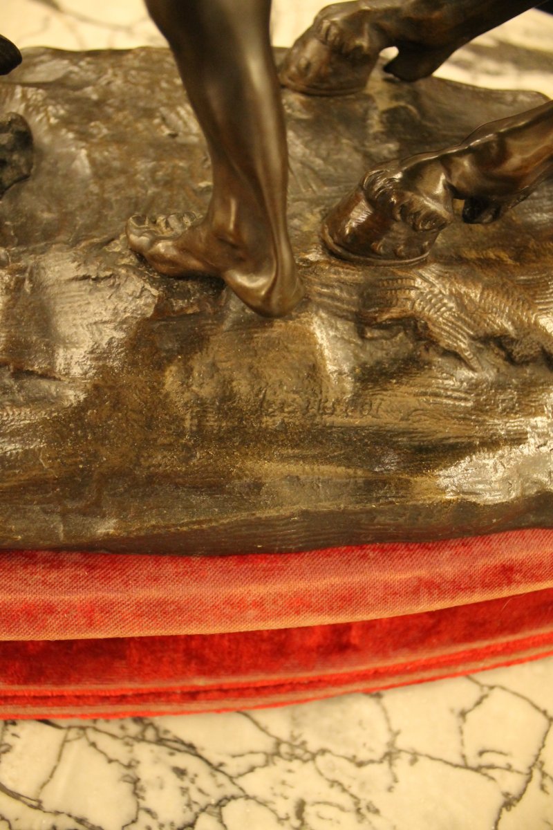 Cheval De Marly, Important Bronze d'Après Guillaume Coustou-photo-5