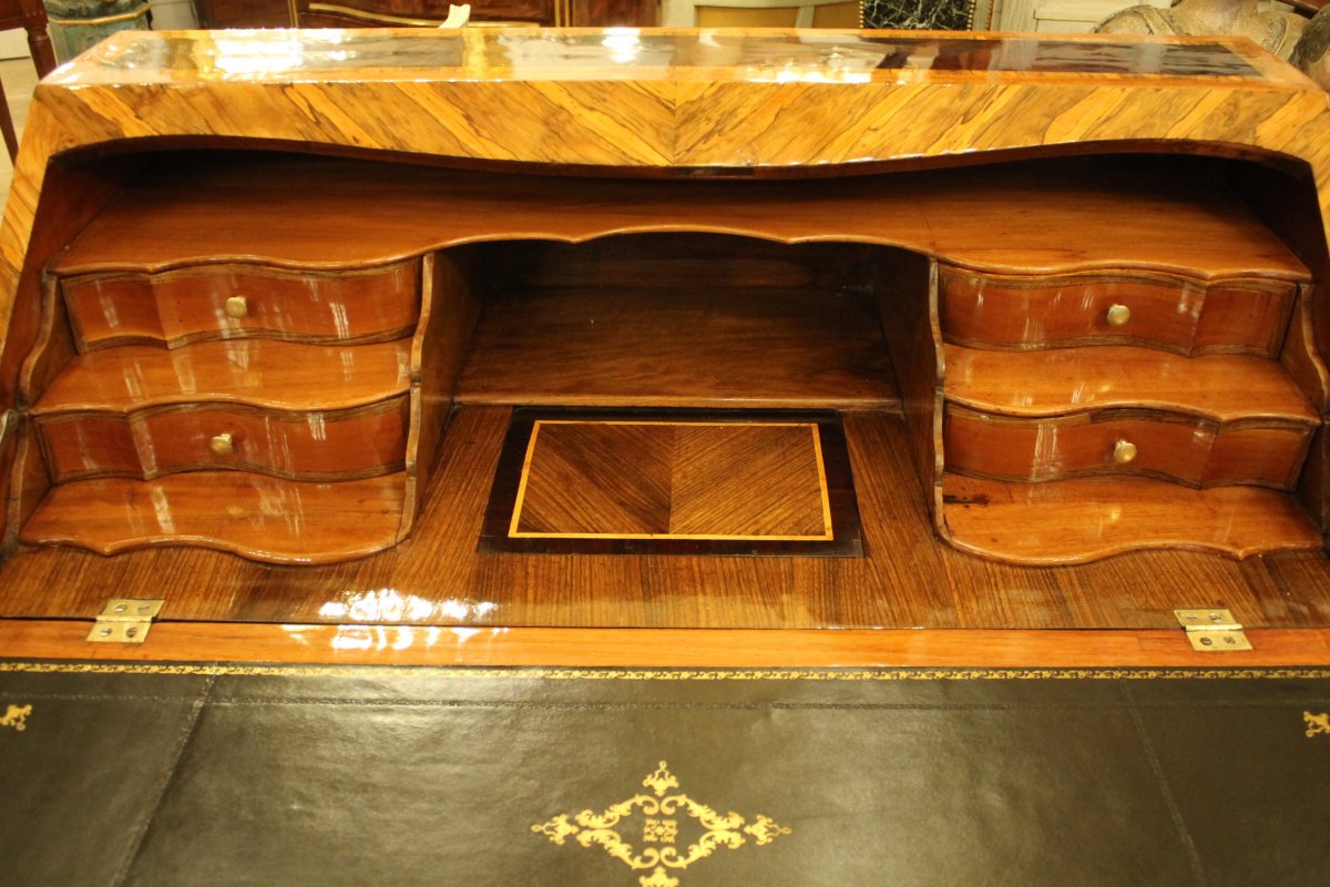 Inlaid Slope Desk, Work From Dauphiné, Louis XV Period-photo-2