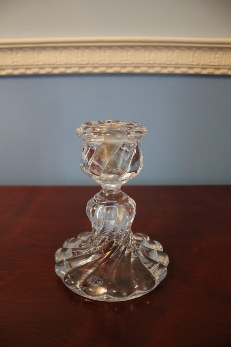 Baccarat Crystal Candle Holder-photo-4