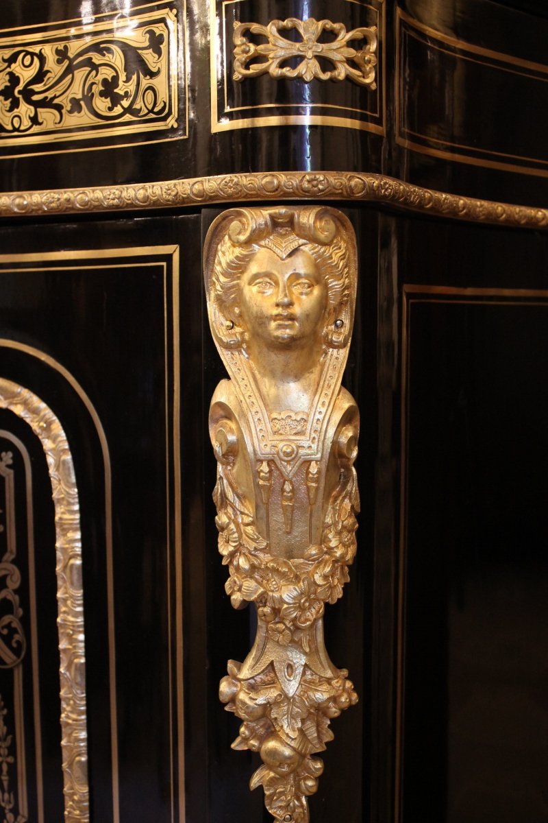 Support Height Cabinet, Napoleon III Period-photo-2