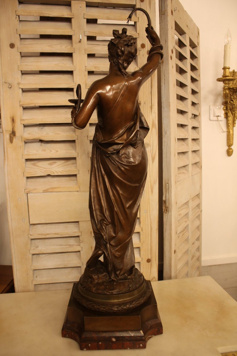 Carrier Belleuse Albert-ernest (1824-1887) - La Charmeuse De Serpents-photo-3