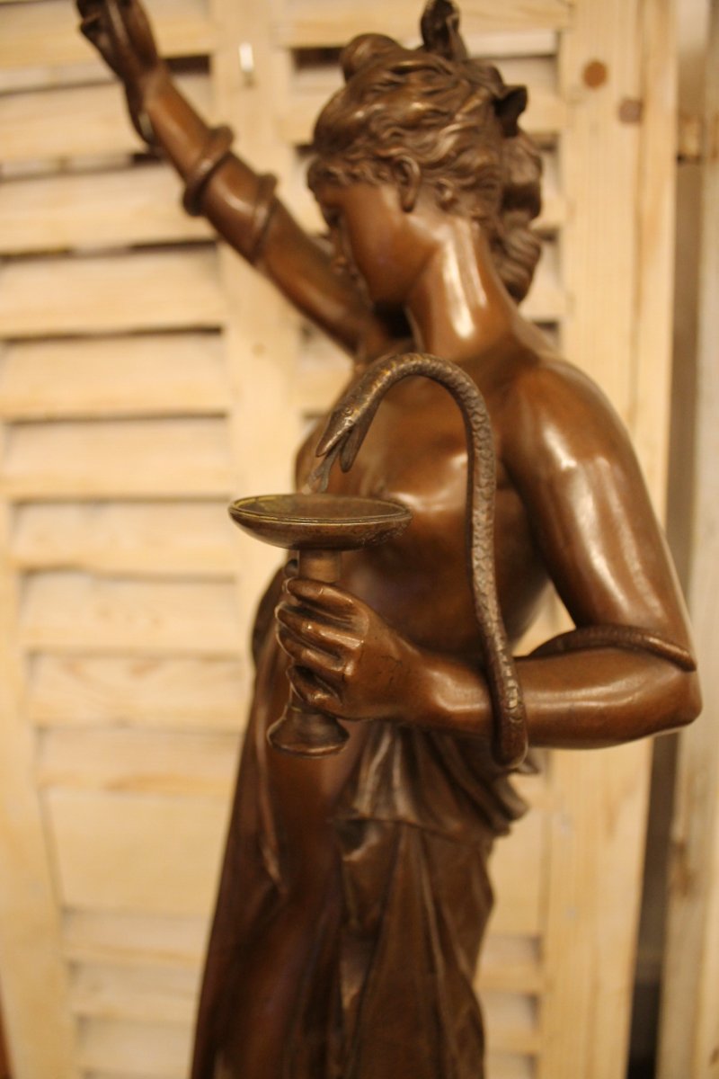 Carrier Belleuse Albert-ernest (1824-1887) - La Charmeuse De Serpents-photo-4