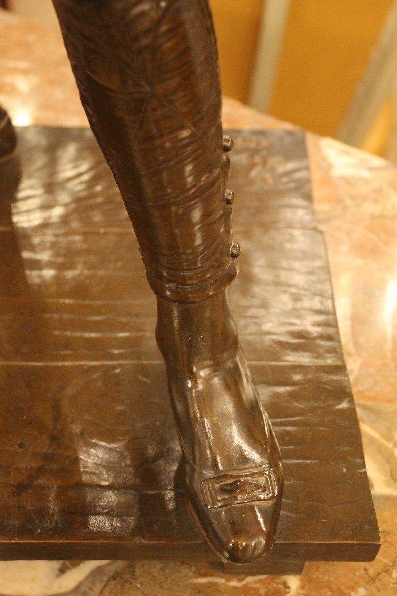 Harlequin - Bronze By René De Saint-marceaux (1845-1915)-photo-6