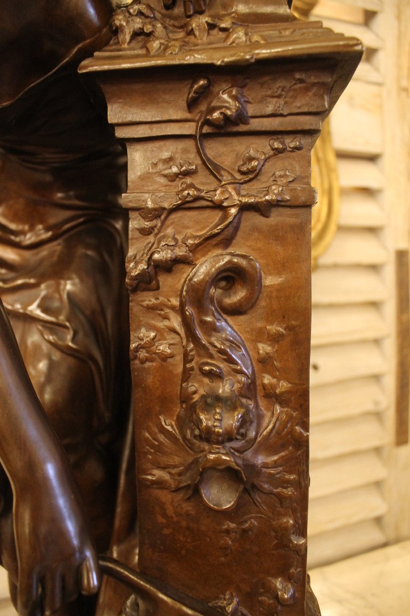 At La Fontaine - Bronze By Paul Armand Bayard De La Vingtrie (1846-1900)-photo-5