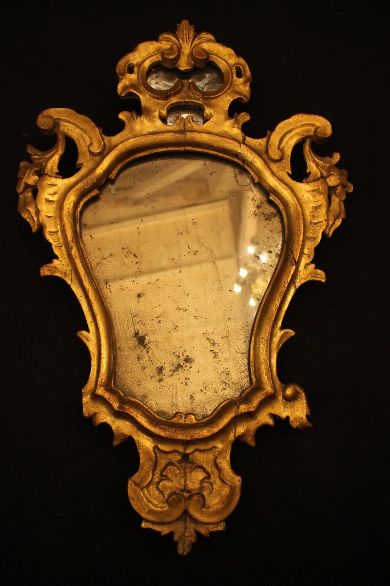 Series Of Four Italian Mirrors From The Eighteenth Century-photo-3
