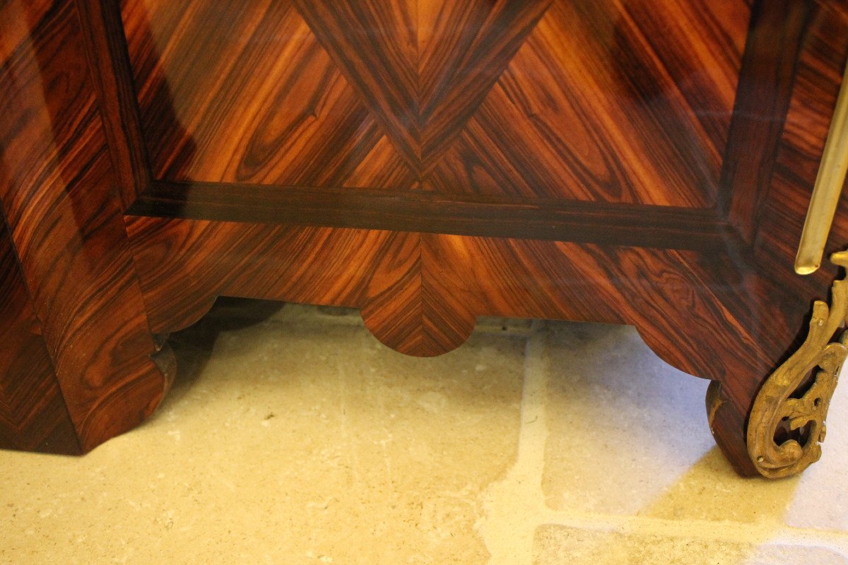 Chest Of Drawers Inlaid With Violet Wood, Regency Period-photo-6