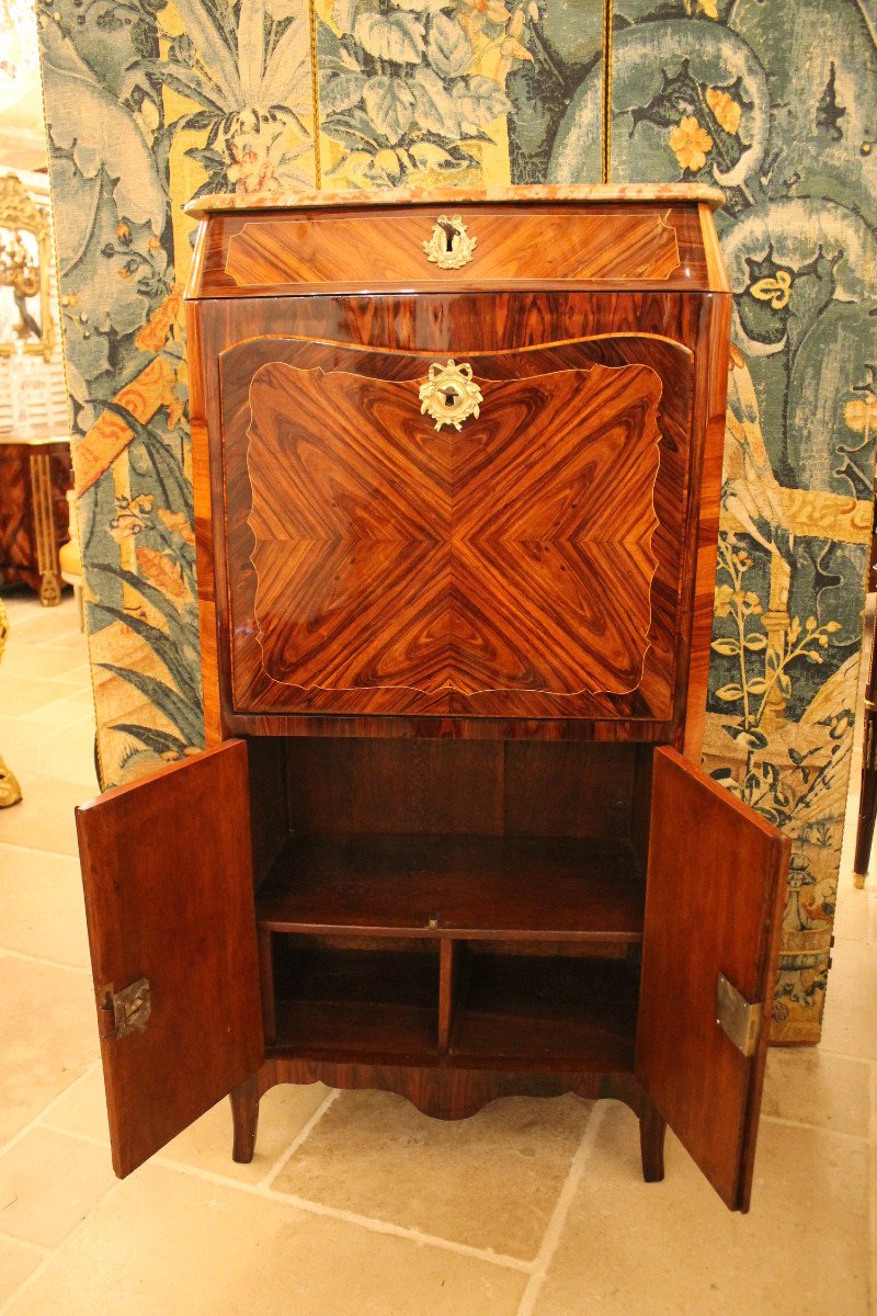 Small Louis XV Secretary Stamped Louis Noël Malle-photo-3