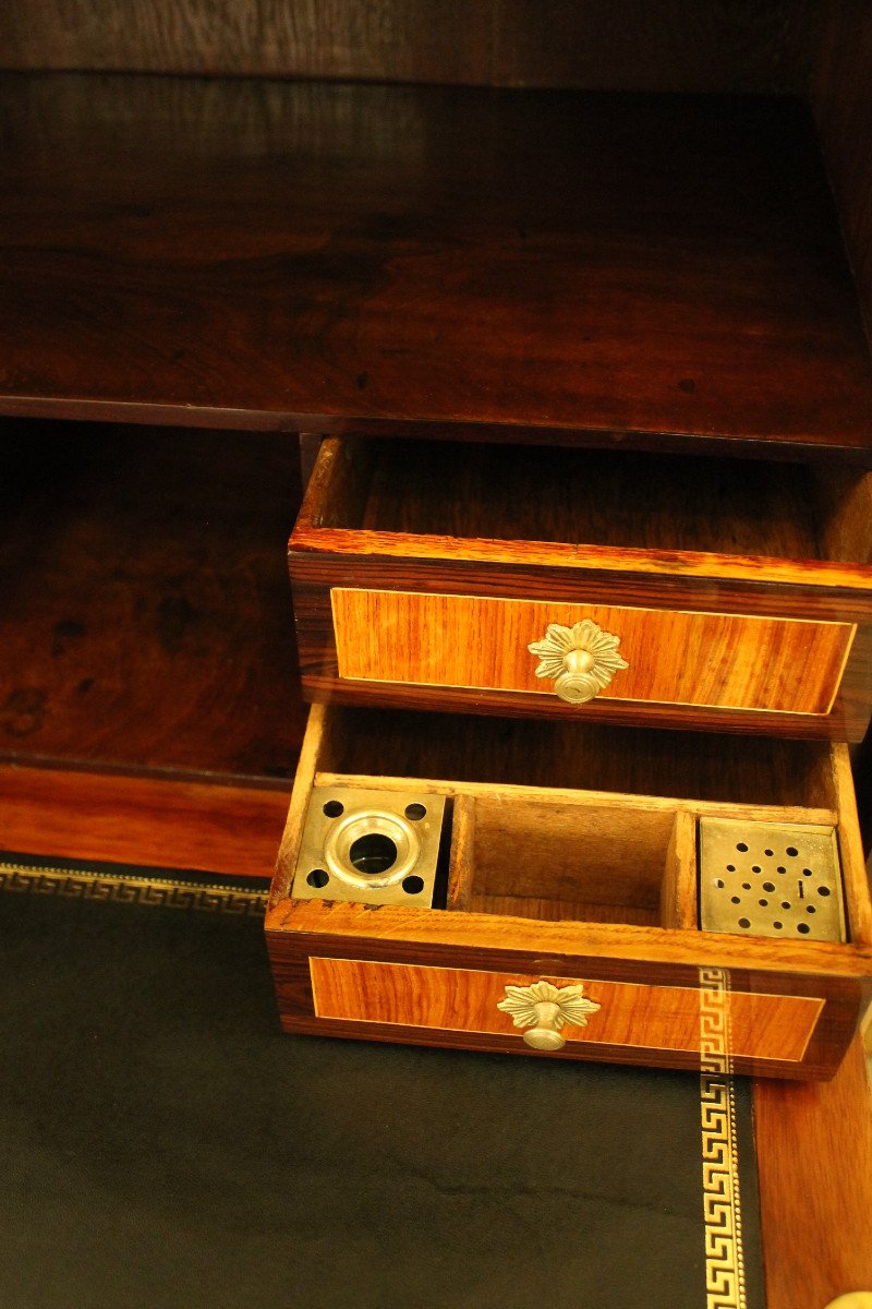 Small Louis XV Secretary Stamped Louis Noël Malle-photo-1