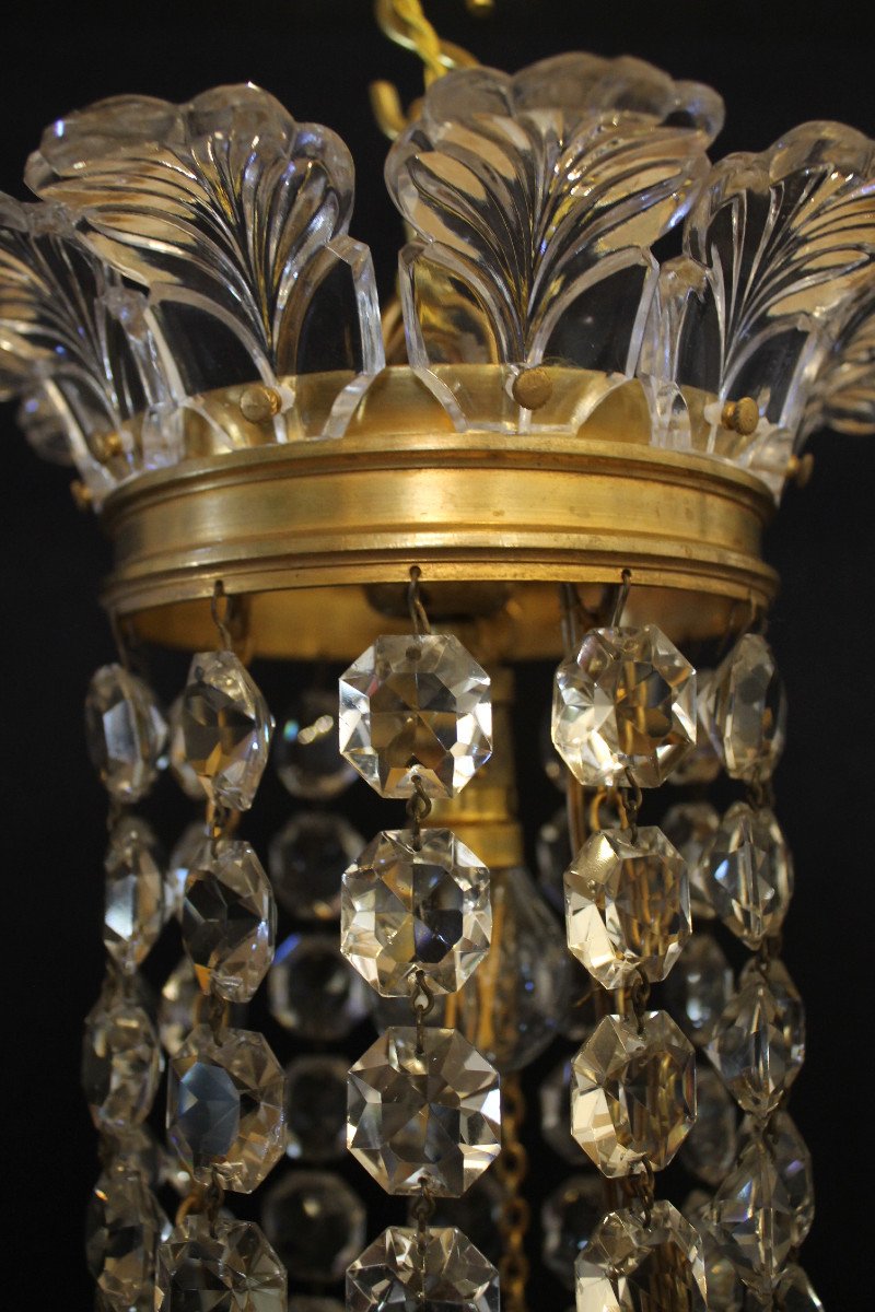 Baccarat - Crystal Hot Air Balloon Chandelier, Late 19th Century-photo-3