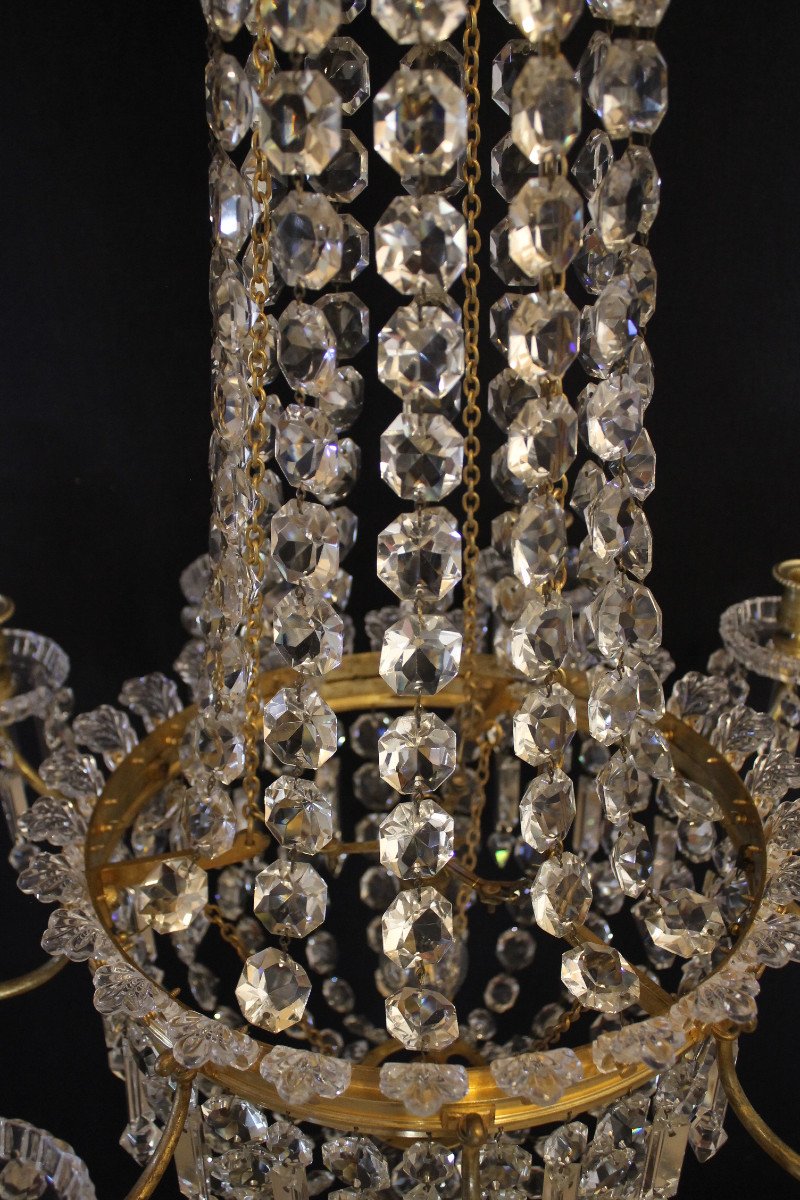 Baccarat - Crystal Hot Air Balloon Chandelier, Late 19th Century-photo-4