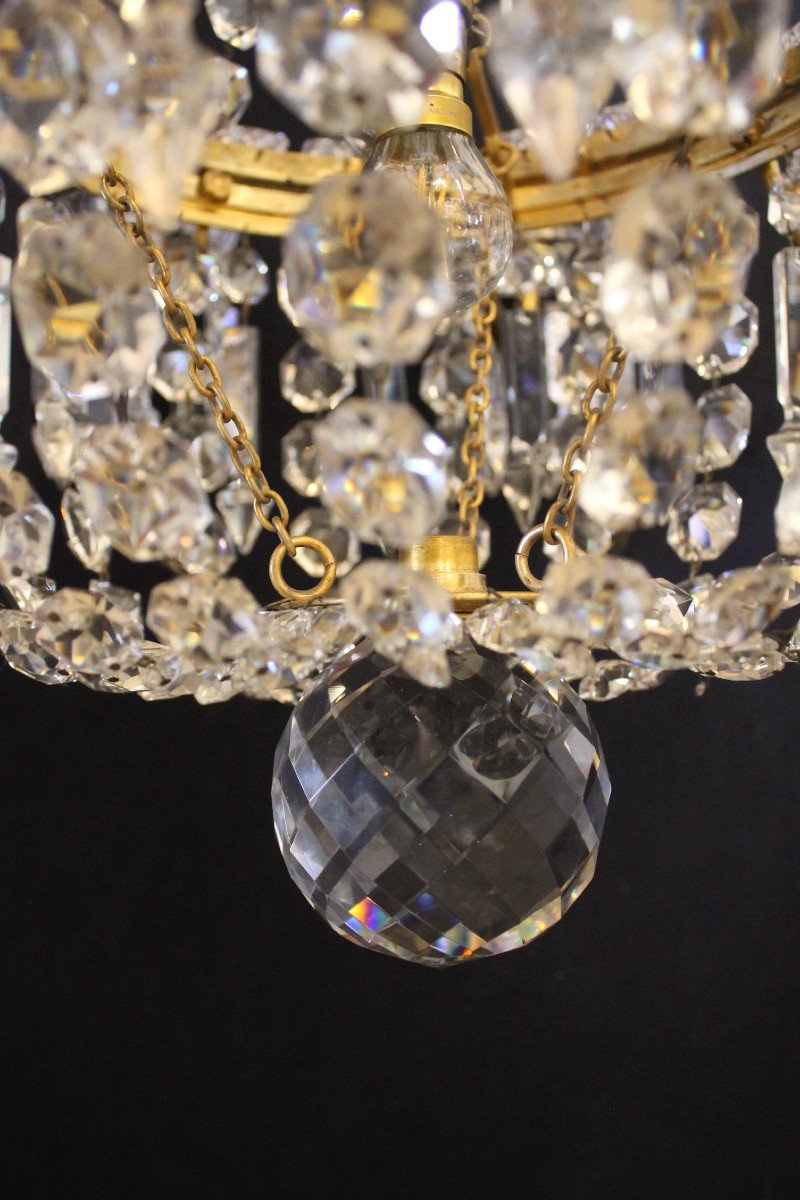 Baccarat - Crystal Hot Air Balloon Chandelier, Late 19th Century-photo-5