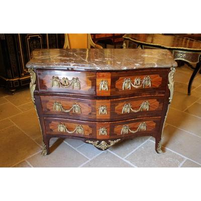 Louis XV Commode Stamped Ln Malle