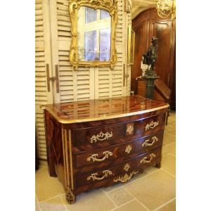 Chest Of Drawers Inlaid With Violet Wood, Regency Period