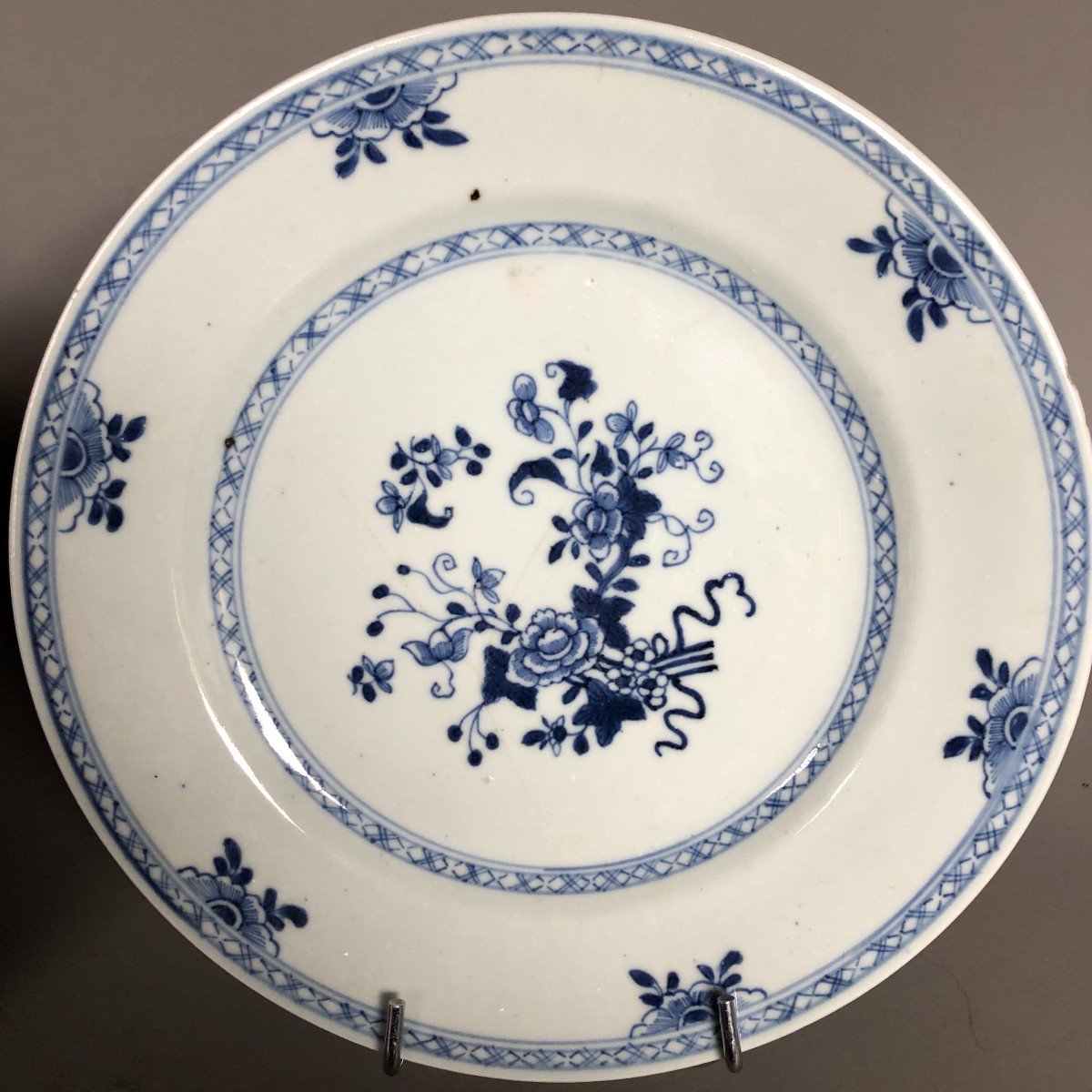 Paire d'Assiettes En Porcelaine Chinoise - Chine XVIIIème - Compagnie Des Indes-photo-3