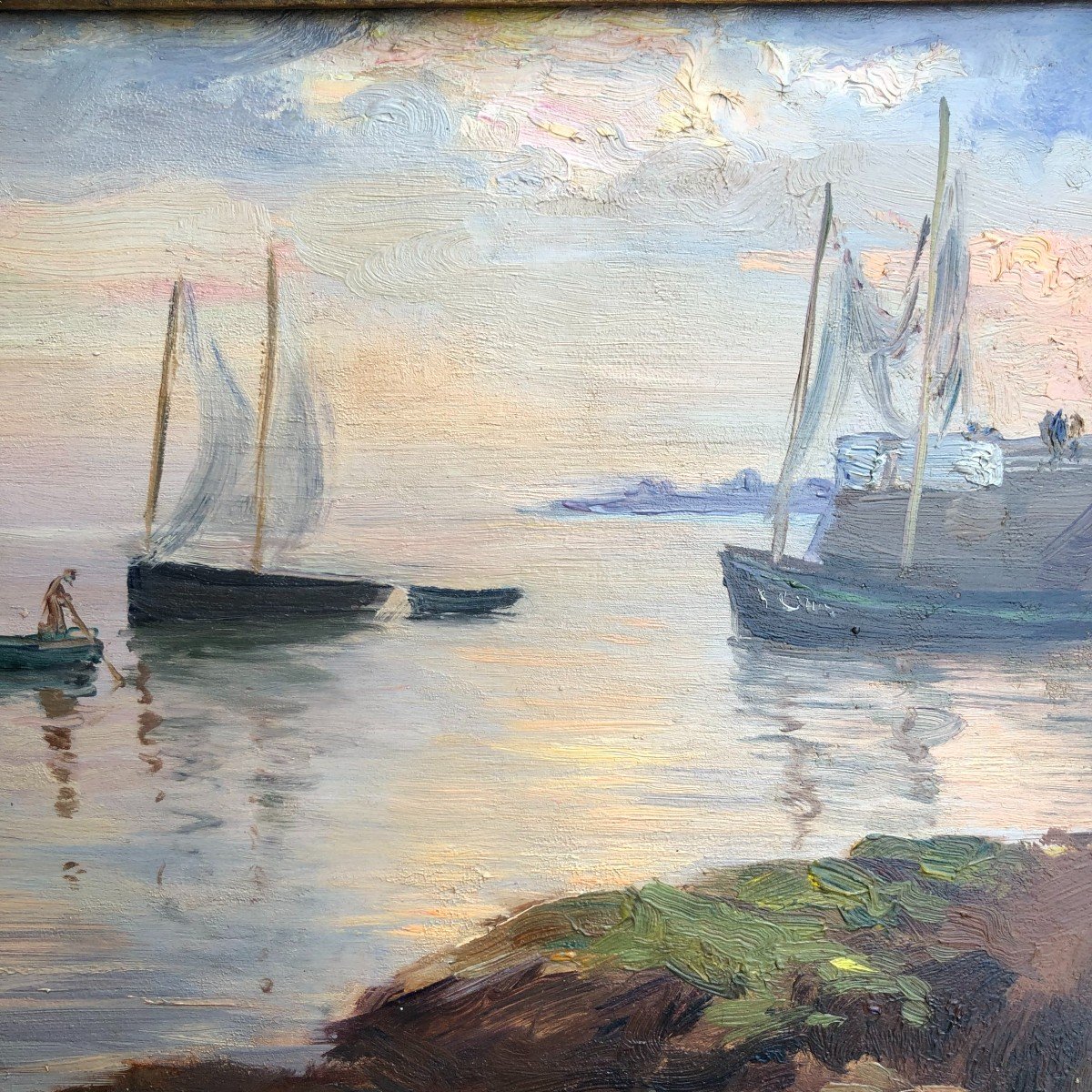 Alfred Victor Fournier (1872-1924) - The Bay Of Concarneau - Brittany - 1910-photo-4