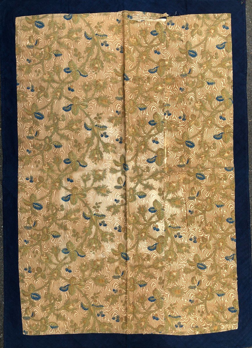Ancien Kalamkari Ou Ghalamkar Iranien - Tissu XIXème - Art Islamique Qajar-photo-1