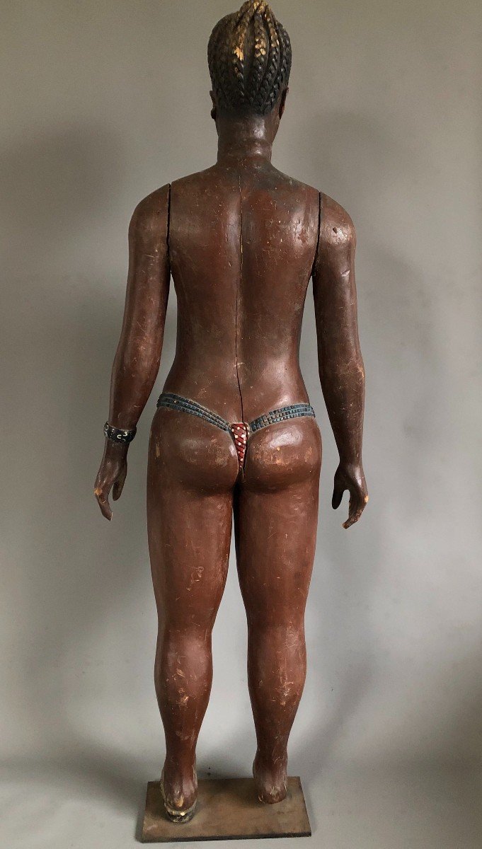 Life Size Sculpture - Black Woman - Museum Of Peoples' History - 19th Century-photo-4