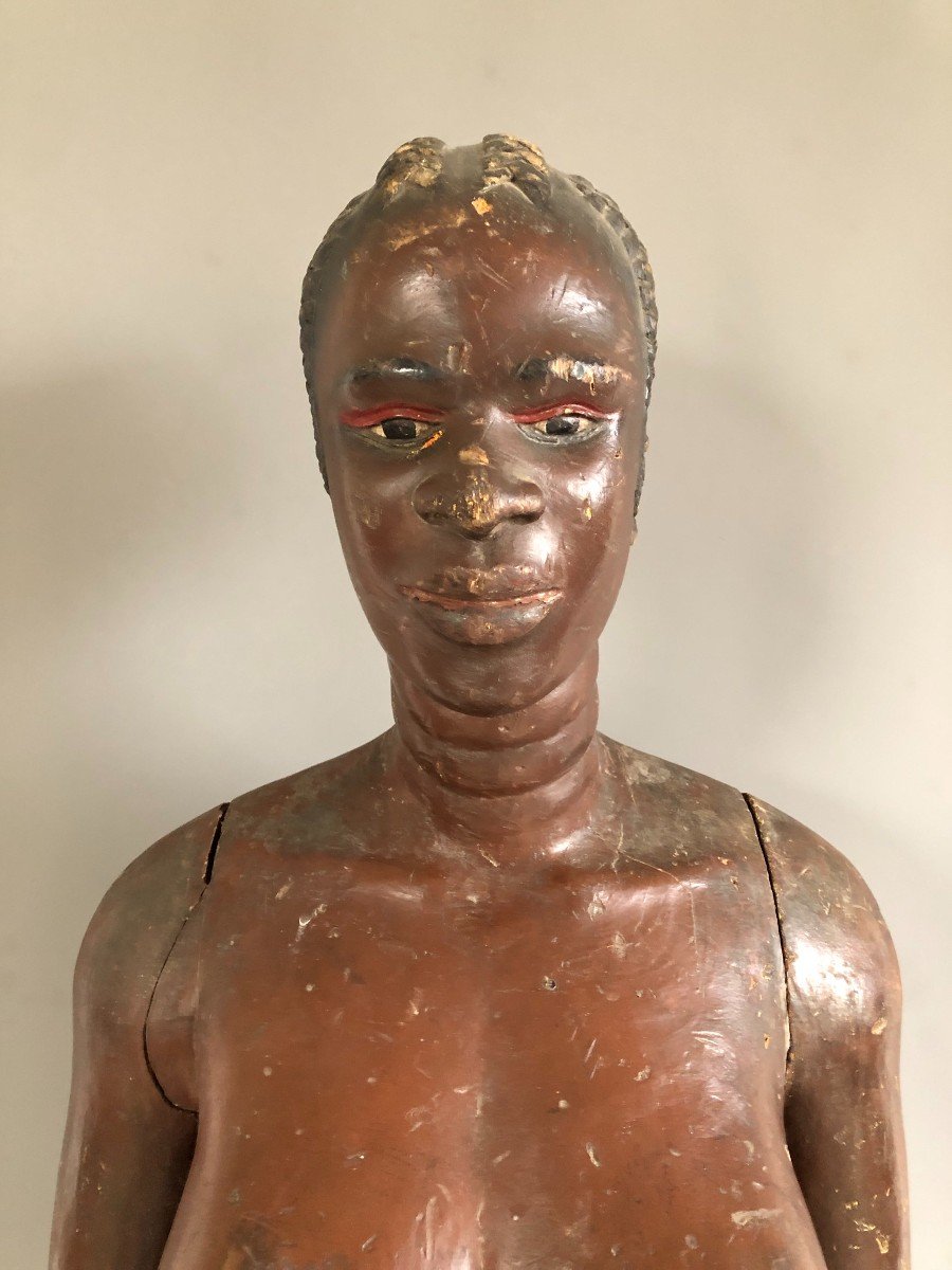 Life Size Sculpture - Black Woman - Museum Of Peoples' History - 19th Century-photo-1