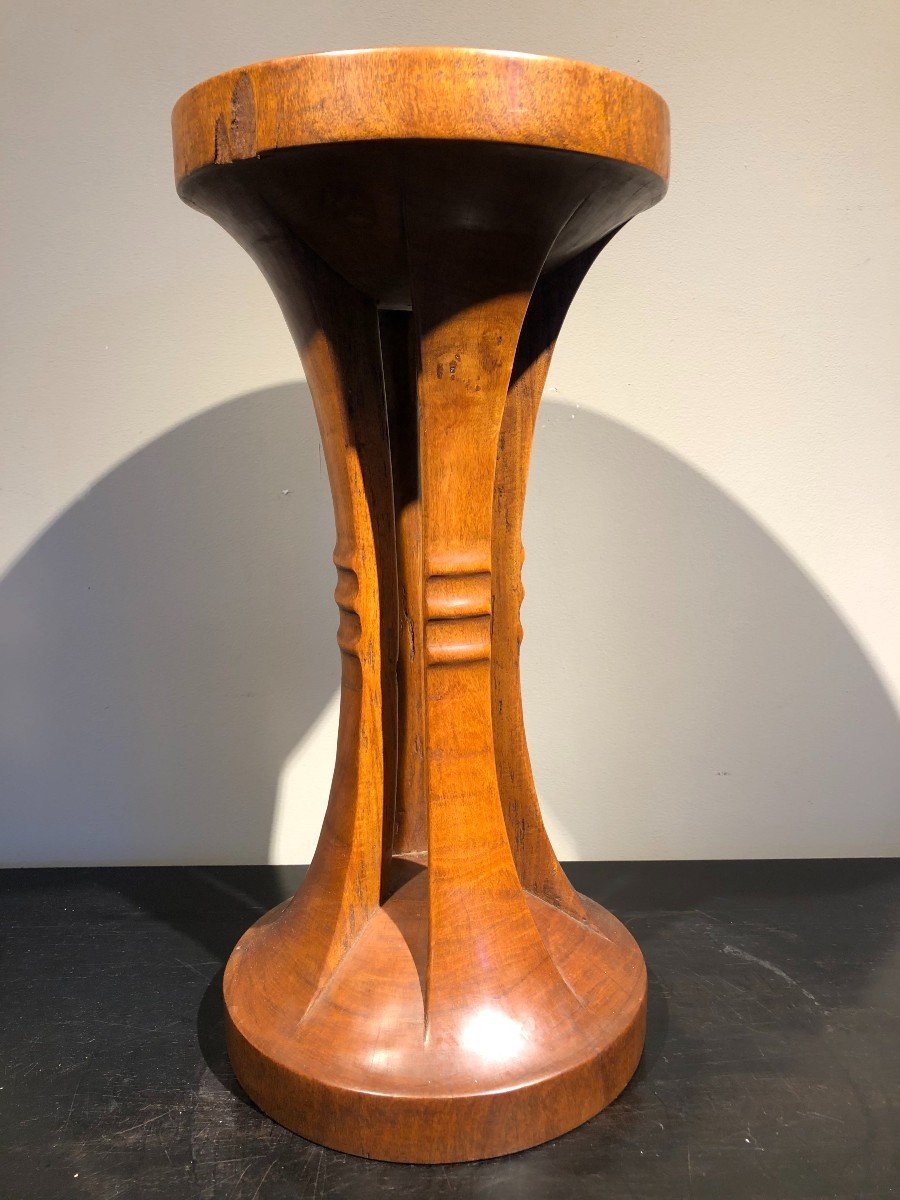 Exotic Wood Bolster Early 20th Century