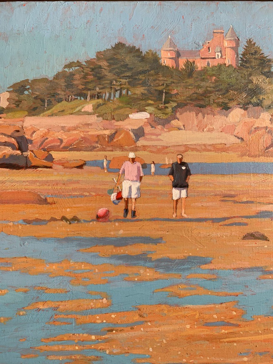 Oil On Canvas - Château De Costaérès In Trégastel - Brittany - Thierry Devouassoux -photo-2