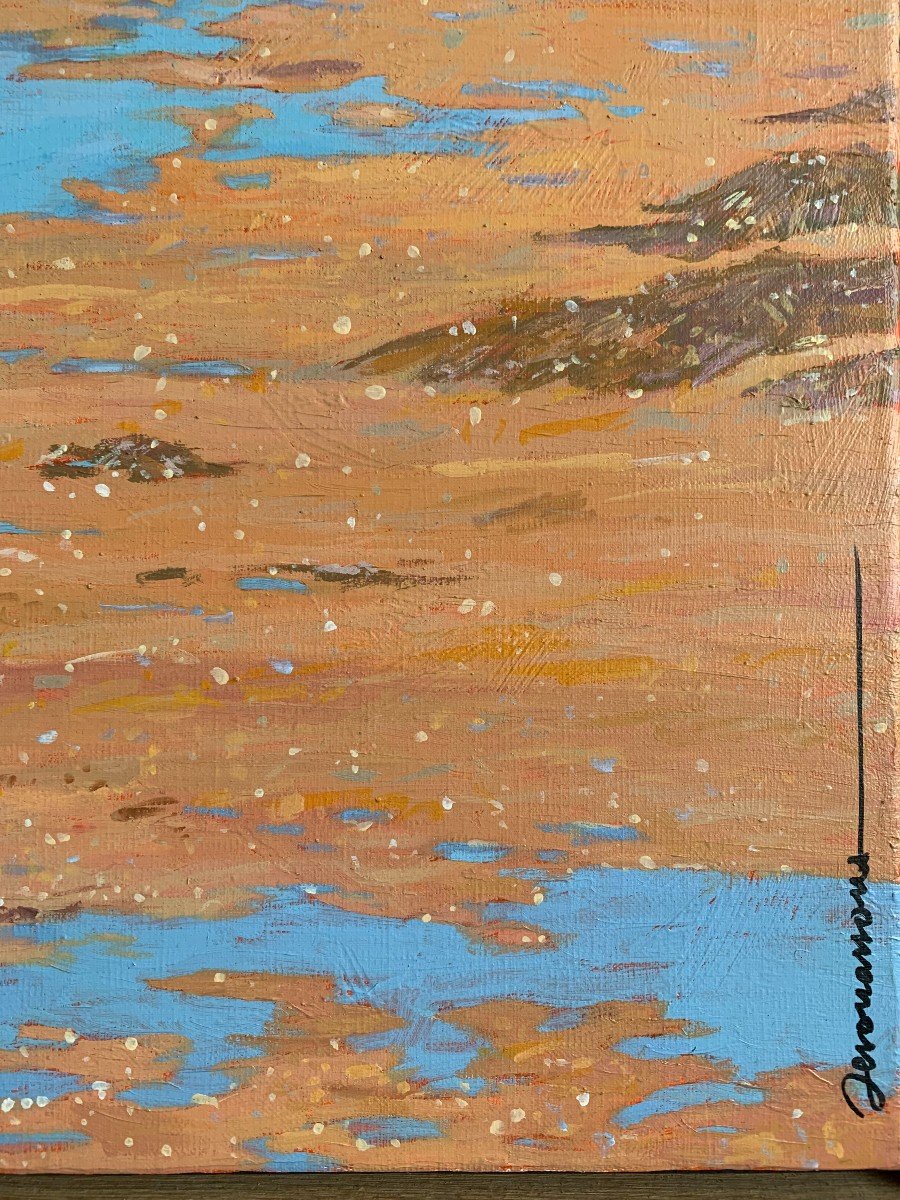 Oil On Canvas - Château De Costaérès In Trégastel - Brittany - Thierry Devouassoux -photo-3