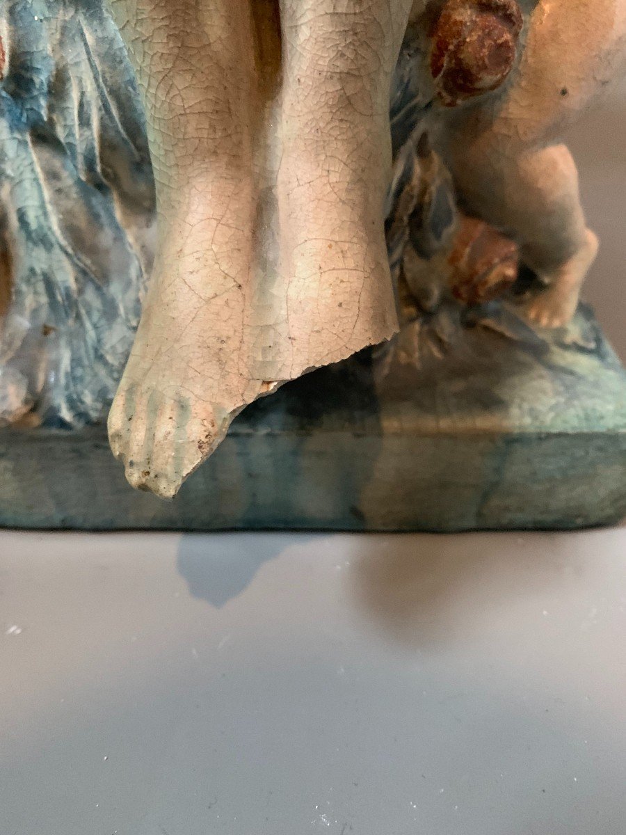 Sculpture En Grès émaillé - Première Partie Du XXème Siècle -photo-4
