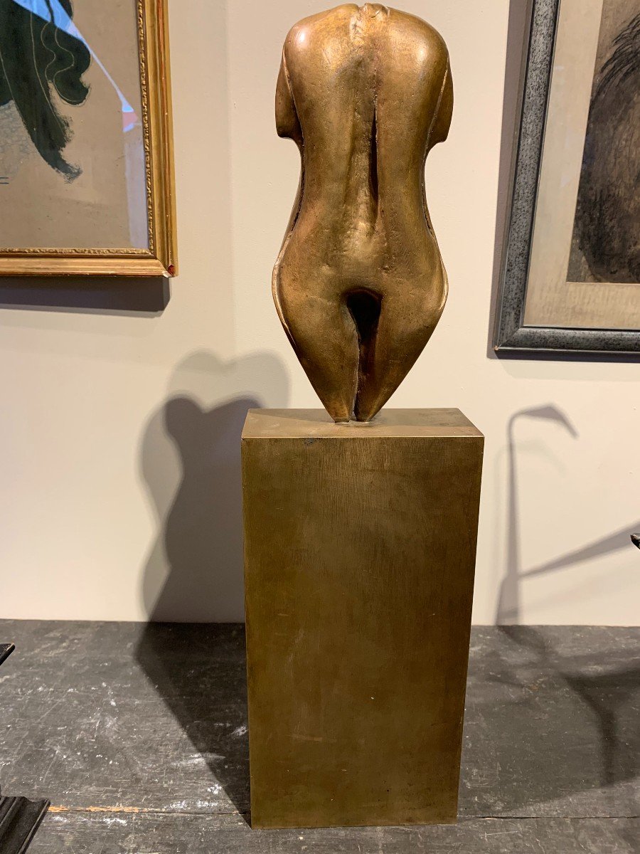 Henri Presset (1928-2013) - Sculpture With Shoes And Woman's Body - Surrealism - Bronze-photo-3