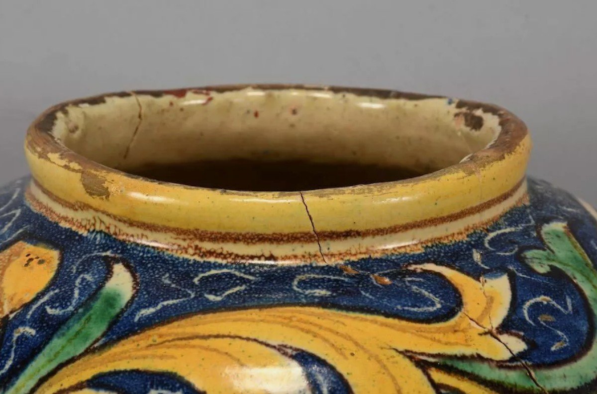 Ball Vase - Italian Majolica - Venice - 16th Century - Maiolica-photo-3