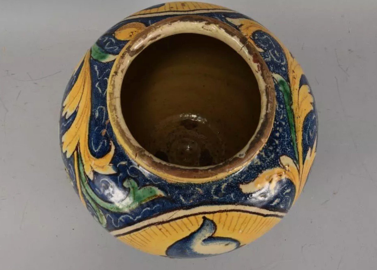 Ball Vase - Italian Majolica - Venice - 16th Century - Maiolica-photo-3