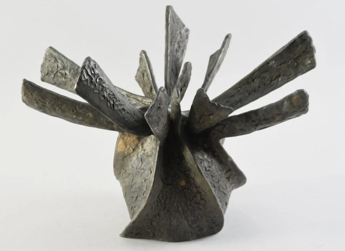 Sculpture en bronze du XXème siècle - Porte un cachet -photo-4