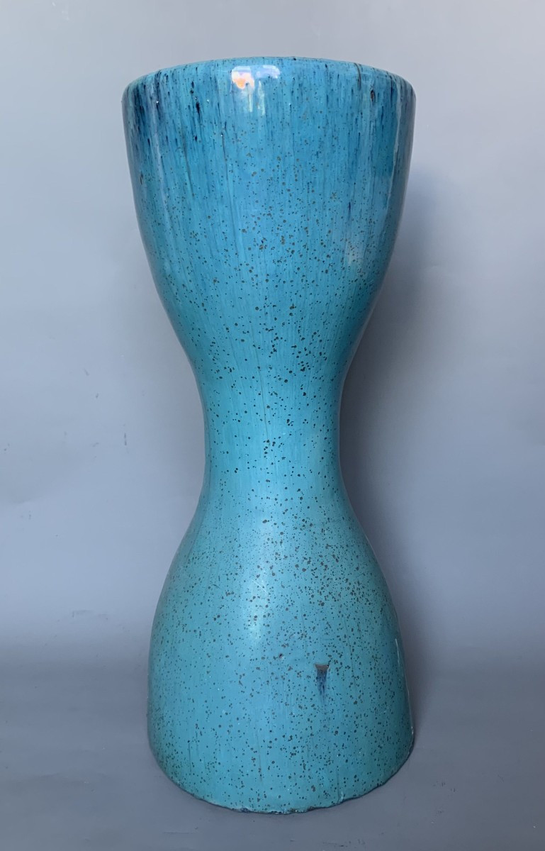 Large Diabolo Vase From The 70s - Ceramic