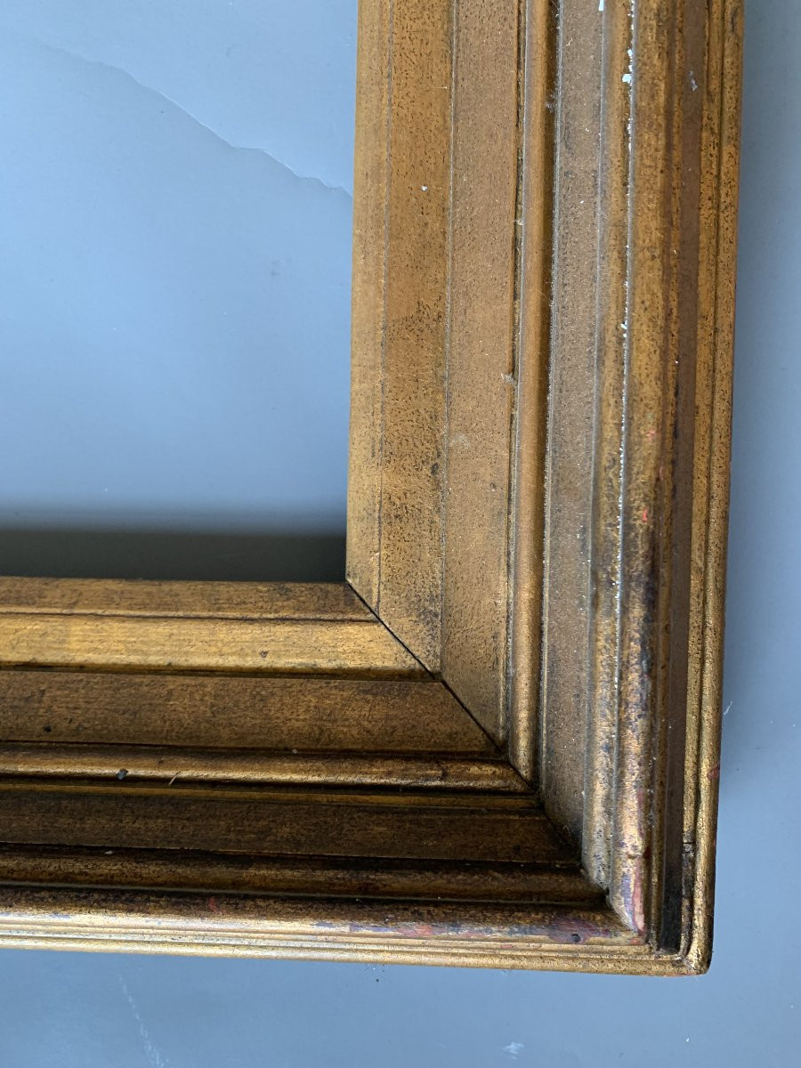 Large Gilded Wooden Frame - Early 20th Century-photo-3